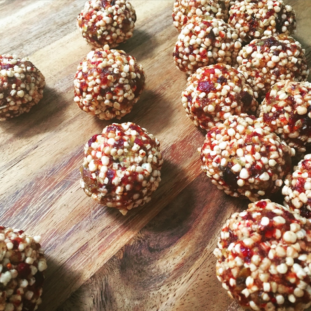 Cranberry and quinoa energy balls (glutenfree) The Vegan Society
